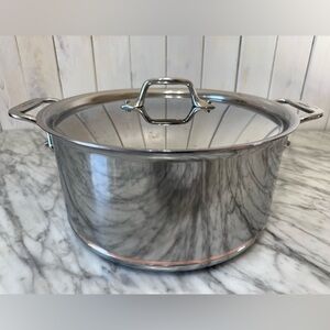 All-Clad, 8 Quart, 5-Ply Bonded Cookware, Copper Core Stockpot with Lid (B)